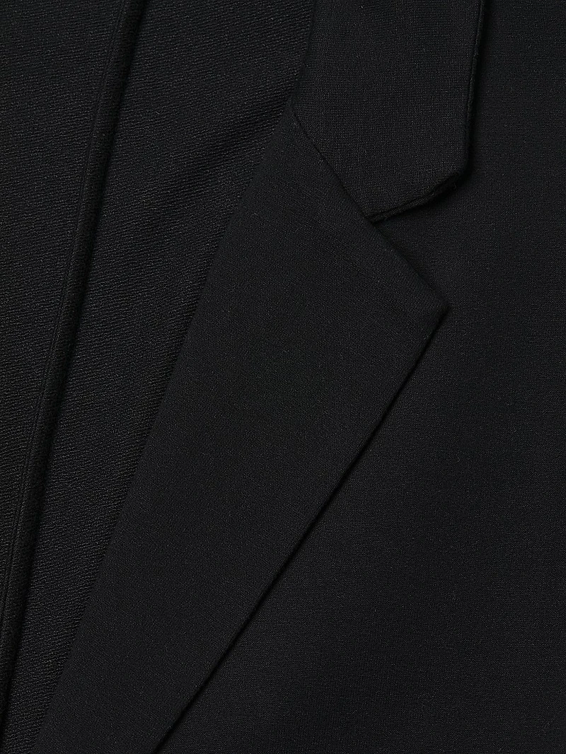 French Terry Grosgrain Tie Blazer