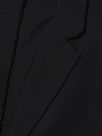 French Terry Grosgrain Tie Blazer