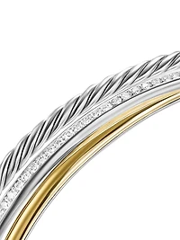 Crossover Three Row Bracelet Sterling Silver