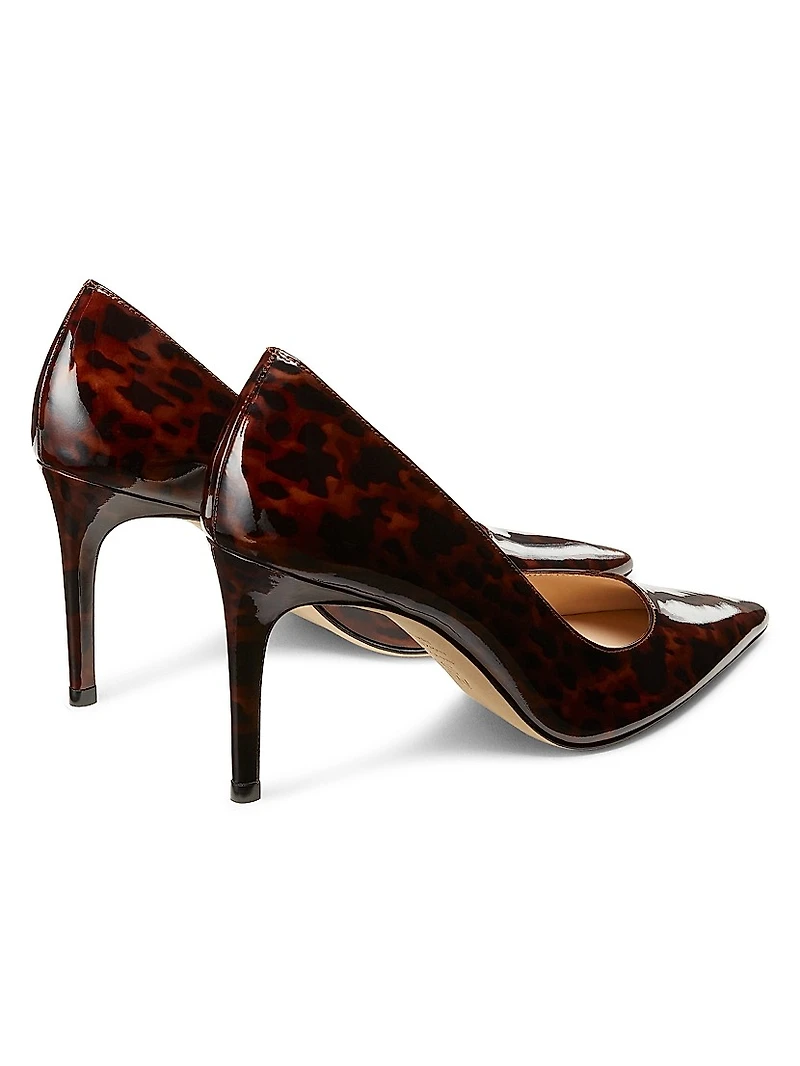 Power 85MM Tortoiseshell Patent Leather Pumps