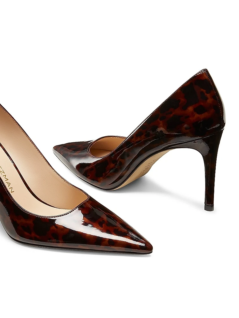 Power 85MM Tortoiseshell Patent Leather Pumps