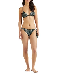 Pearl Jersey Triangle Bikini Top