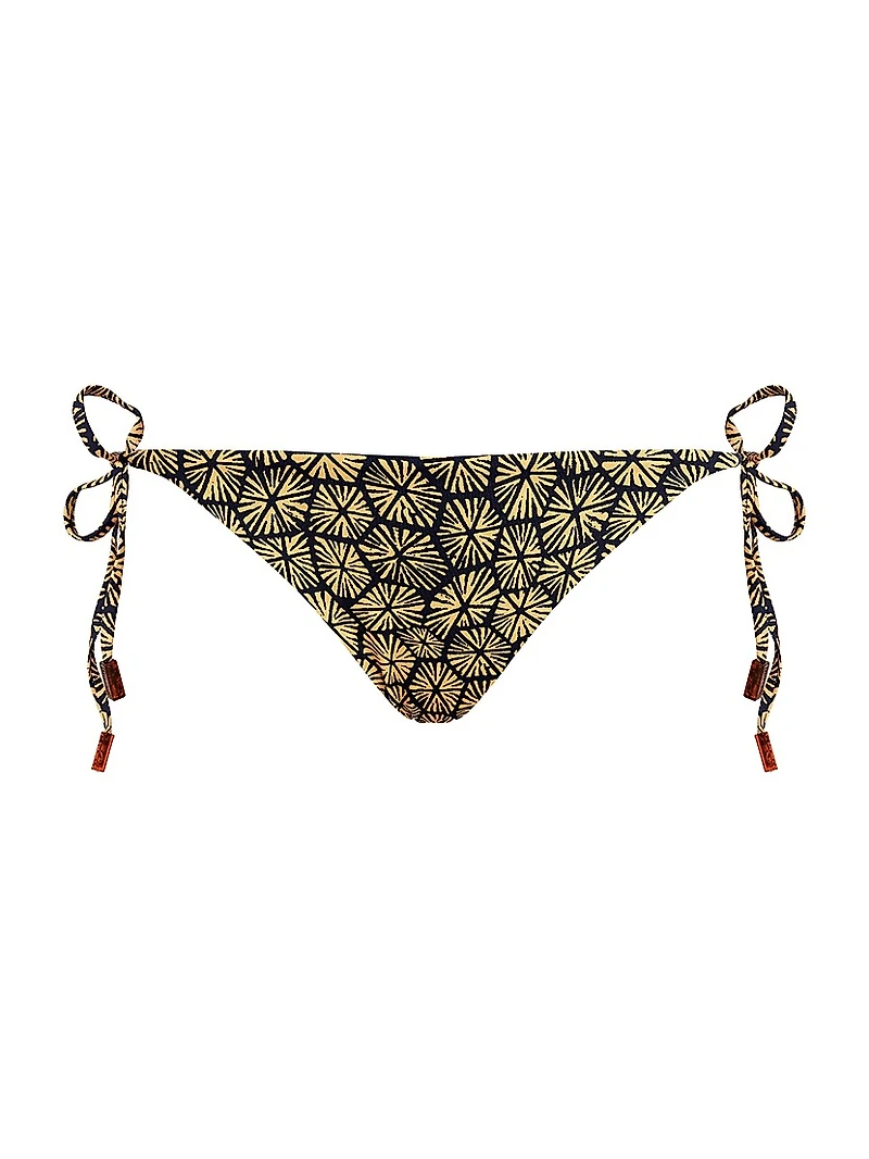 Carapaces Geometric Jersey Side-Tie Bikini Bottom