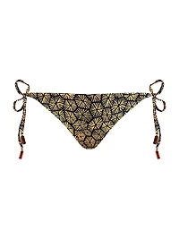 Carapaces Geometric Jersey Side-Tie Bikini Bottom