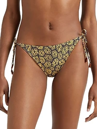 Carapaces Geometric Jersey Side-Tie Bikini Bottom