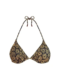 Carapaces Printed Triangle Bikini Top