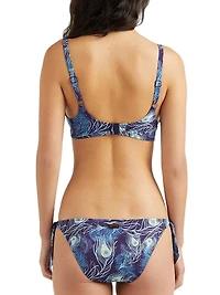 Eye Of The Wind Feather Underwire Bikini Top