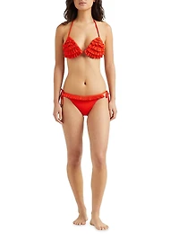 Ruffled Padded Bikini Top