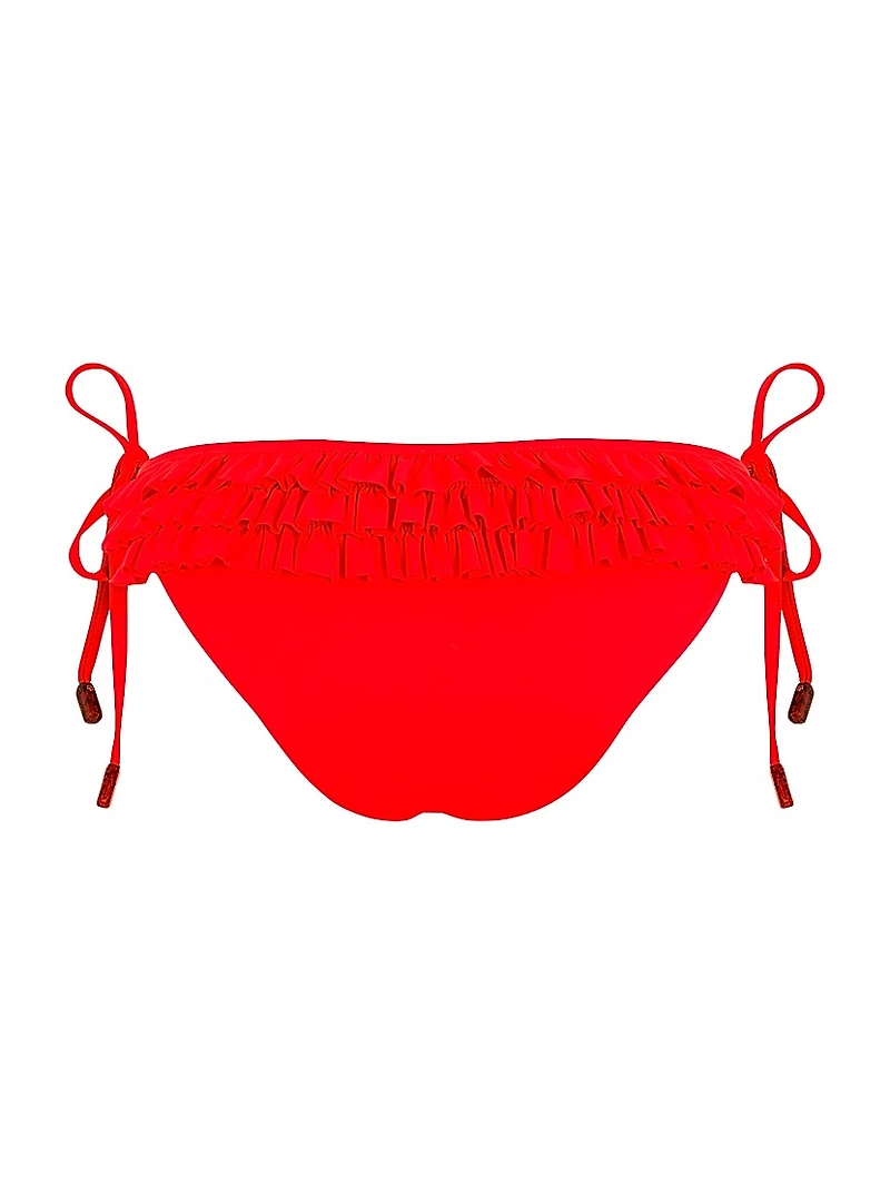 Ruffled Side-Tie Bikini Bottom