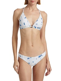 Herbie Floral Triangle Bikini Top