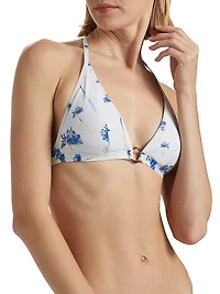Herbie Floral Triangle Bikini Top