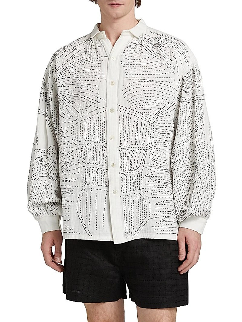 Anatomical Button-Front Shirt
