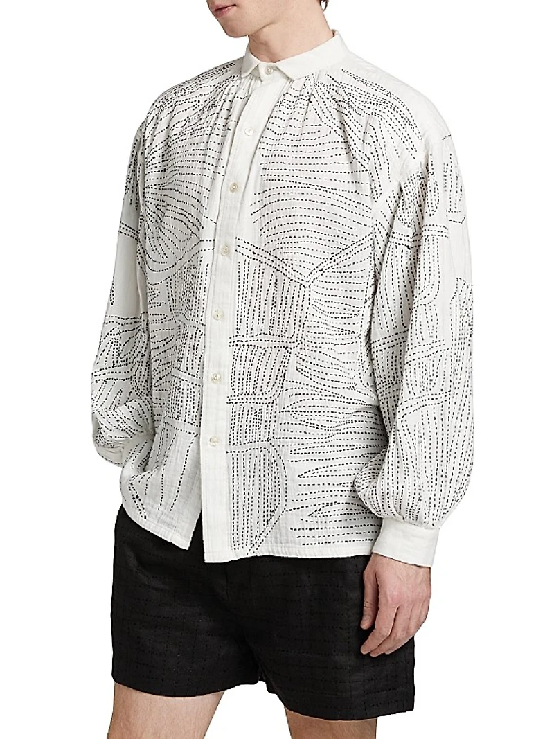 Anatomical Button-Front Shirt