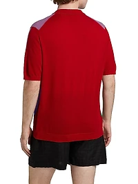 Multicolor Boy Knit Polo Shirt