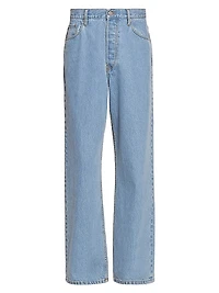 Pine Relaxed Wide-Leg Jeans