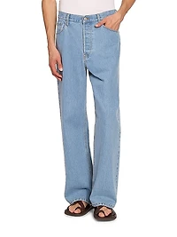 Pine Relaxed Wide-Leg Jeans