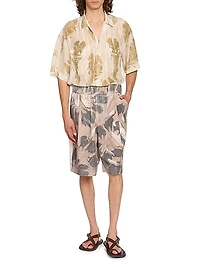 Plato Floral Pull-On Shorts
