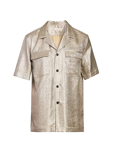 Cameron Shimmering Lamé Shirt