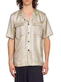 Cameron Shimmering Lamé Shirt