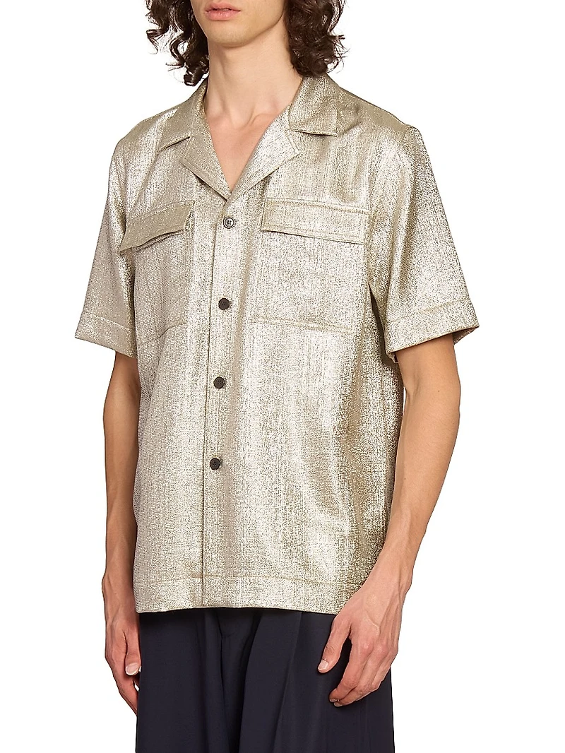 Cameron Shimmering Lamé Shirt