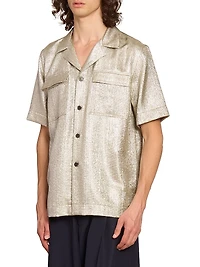 Cameron Shimmering Lamé Shirt