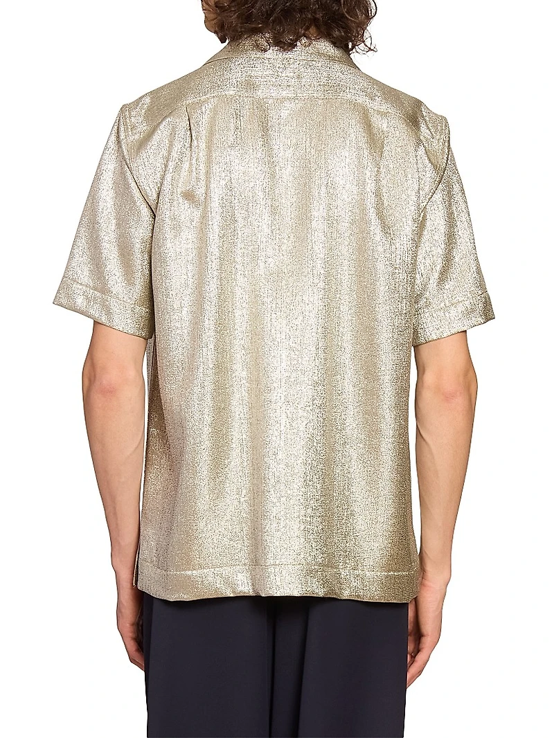Cameron Shimmering Lamé Shirt