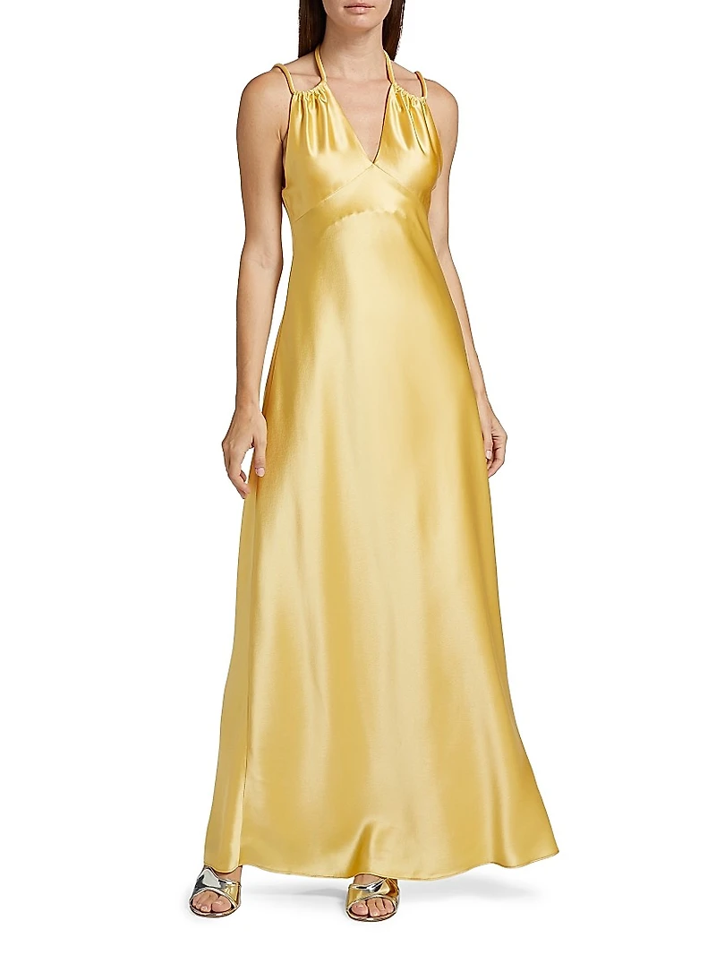 Woodlake Satin Maxi Dress