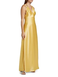 Woodlake Satin Maxi Dress
