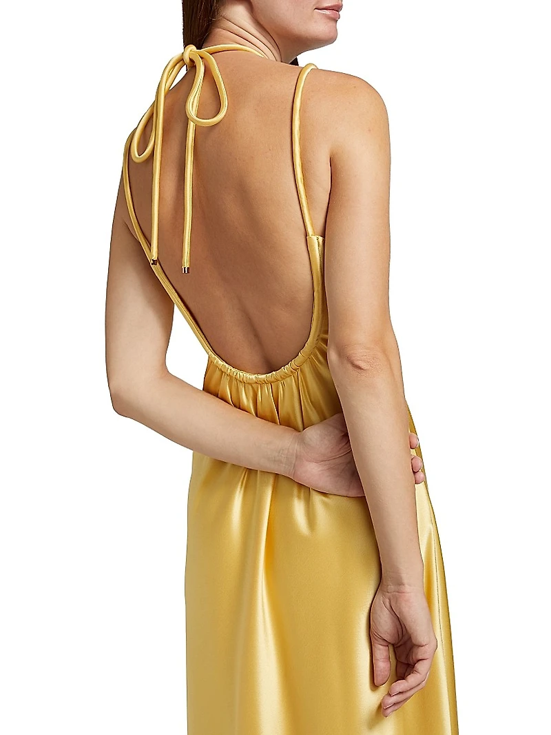 Woodlake Satin Maxi Dress