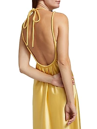 Woodlake Satin Maxi Dress