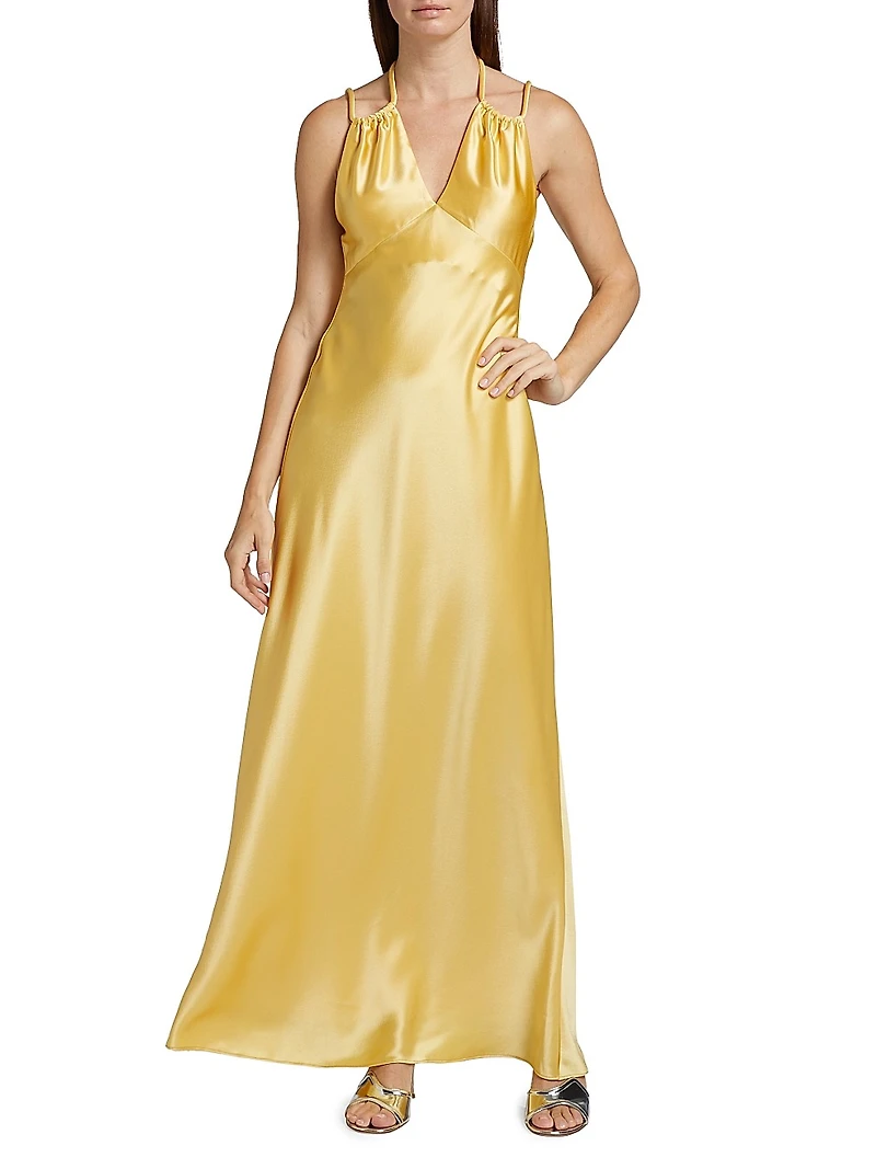 Woodlake Satin Maxi Dress