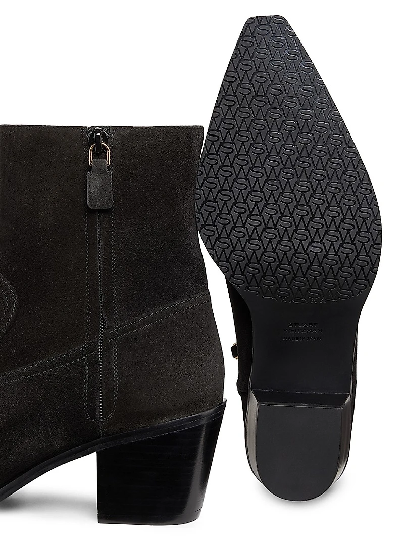 Tate 65MM Suede Ankle Booties