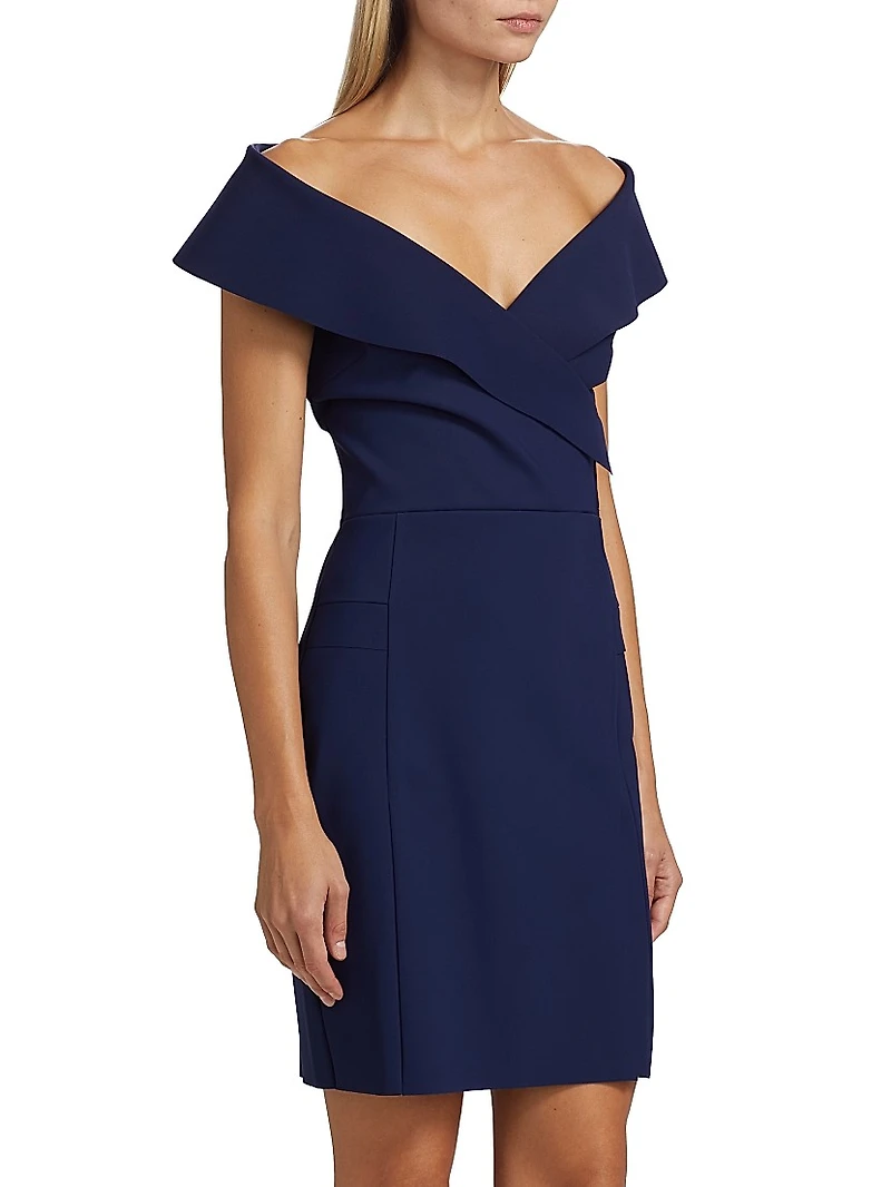 Nosma Button-Front Cocktail Dress