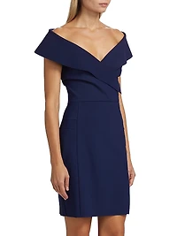 Nosma Button-Front Cocktail Dress