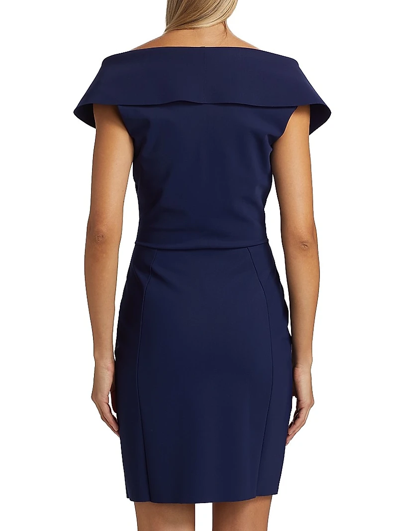 Nosma Button-Front Cocktail Dress
