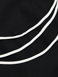 Triana Piped-Cuff Sheath Dress