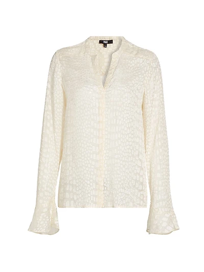 Pepita Quilted Silk-Blend Jacket