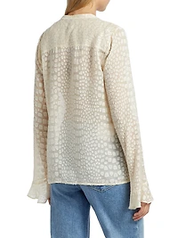 Pepita Quilted Silk-Blend Jacket