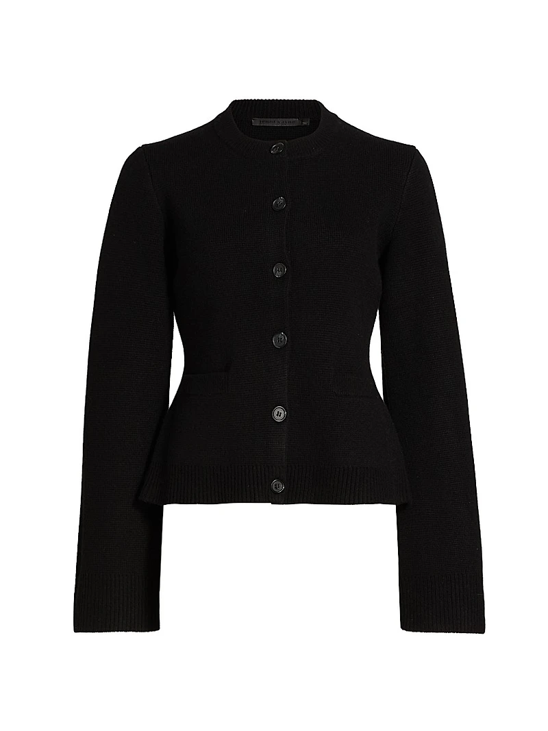 Wool-Cashmere Knit Cardigan