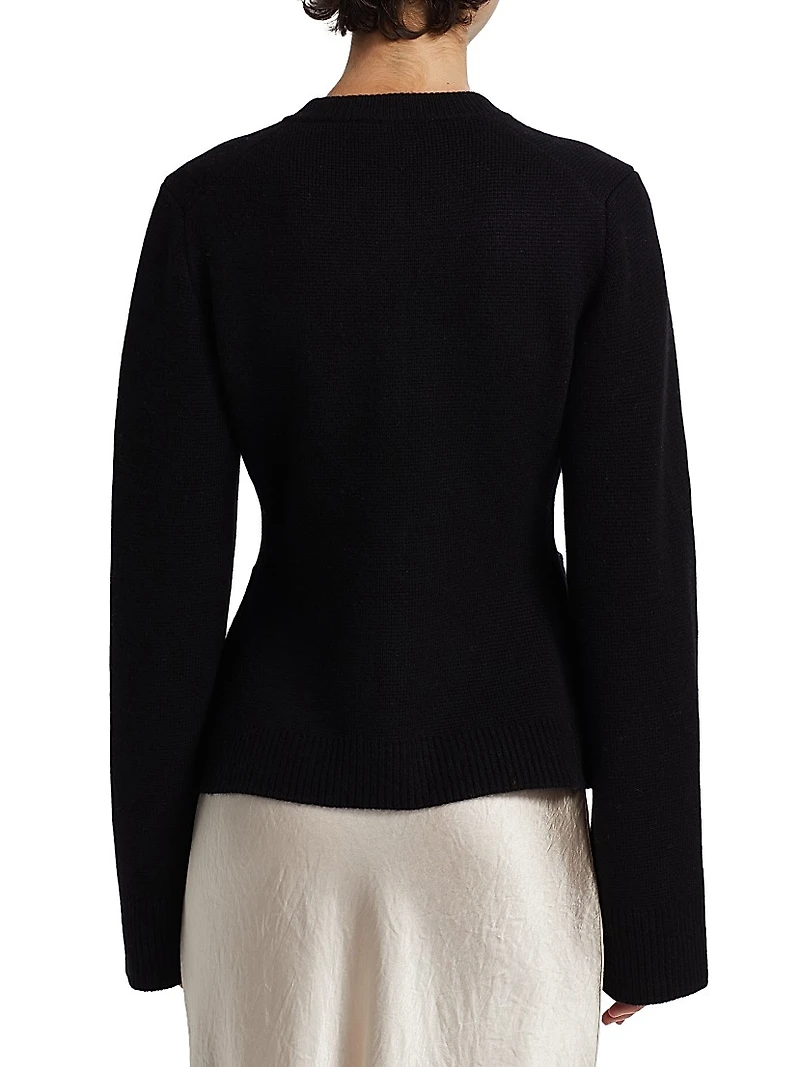 Wool-Cashmere Knit Cardigan