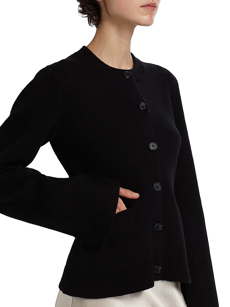 Wool-Cashmere Knit Cardigan