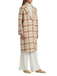 Austin Check Wool-Blend Coat