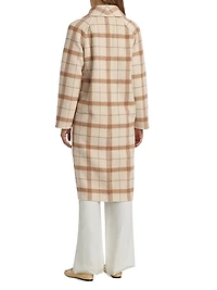 Austin Check Wool-Blend Coat