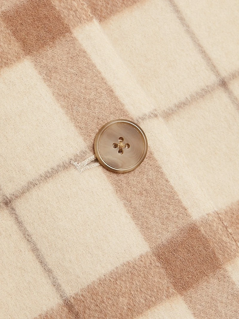 Austin Check Wool-Blend Coat