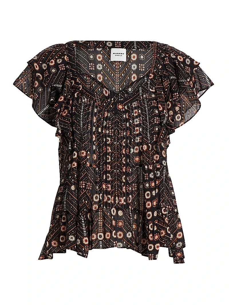 Madrana Printed Cotton Top