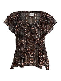 Madrana Printed Cotton Top