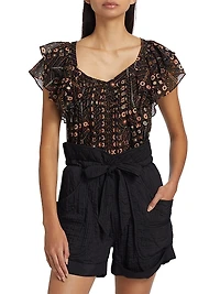 Madrana Printed Cotton Top