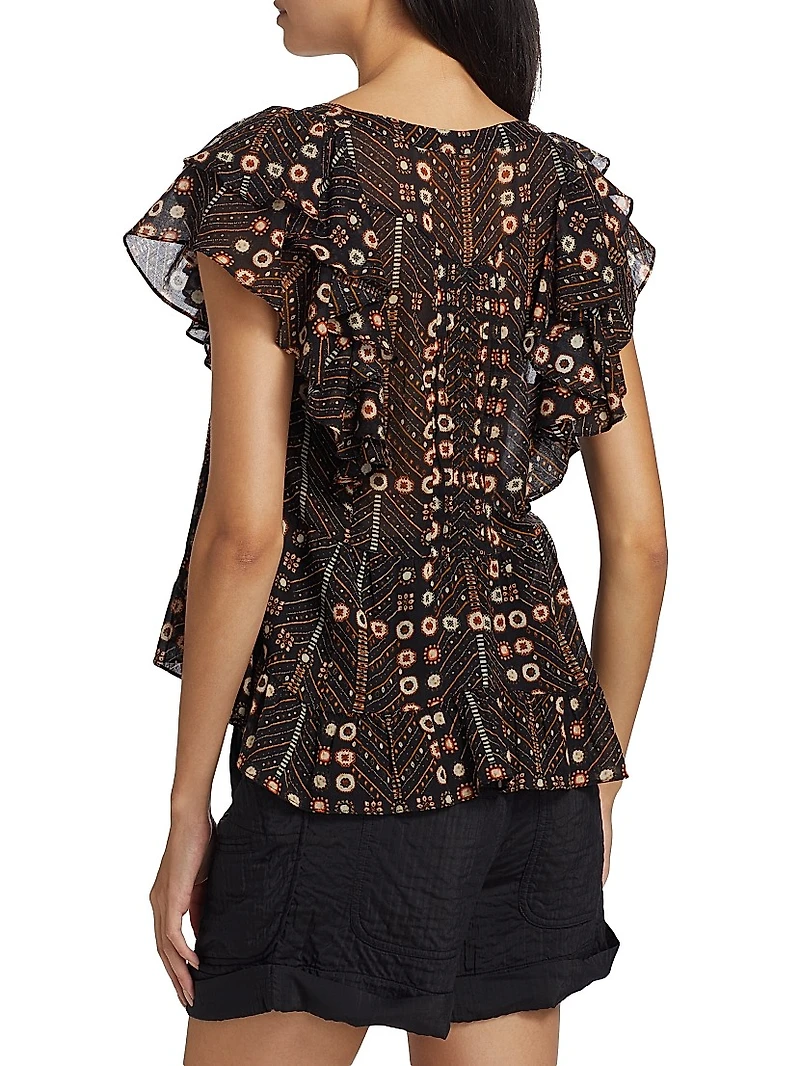 Madrana Printed Cotton Top