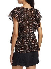 Madrana Printed Cotton Top