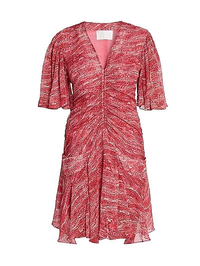 Vivienne Printed Ruched Minidress